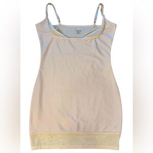 Yummie by Heather Thomson Bustless Shapewear Slip Beige Tan Nude Slip Size XL